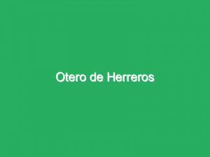 Otero de Herreros