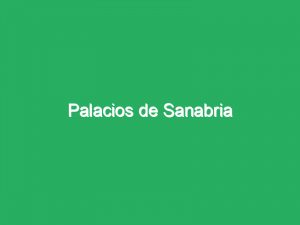 Palacios de Sanabria