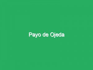 Payo de Ojeda