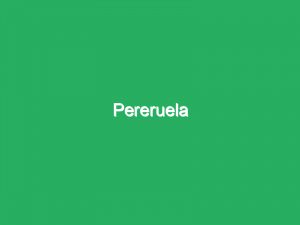Pereruela
