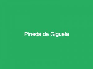 Pineda de Giguela