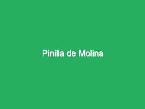 Pinilla de Molina