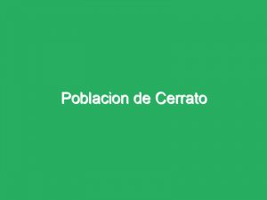 Poblacion de Cerrato