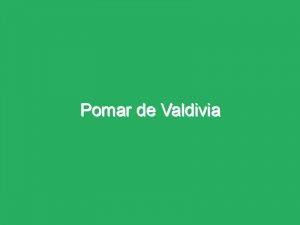 Pomar de Valdivia