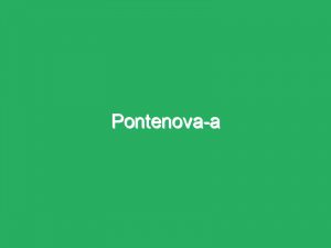 Pontenova-a