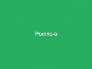 Porrino-o