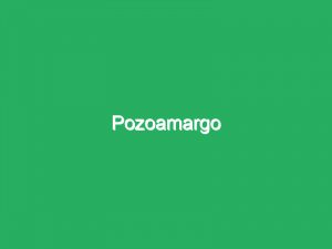 Pozoamargo