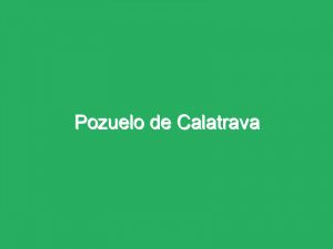 Pozuelo de Calatrava