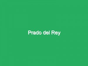 Prado del Rey