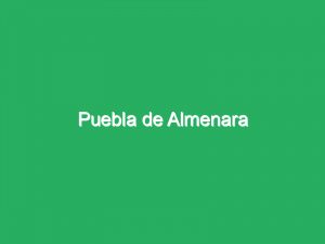 Puebla de Almenara