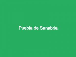 Puebla de Sanabria