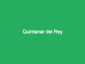 Quintanar del Rey