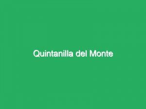 Quintanilla del Monte