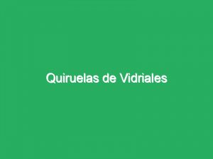 Quiruelas de Vidriales