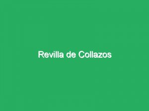Revilla de Collazos