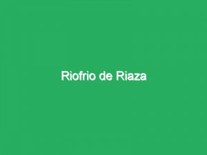 Riofrio de Riaza