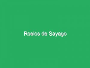 Roelos de Sayago