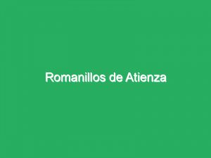 Romanillos de Atienza