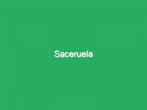 Saceruela