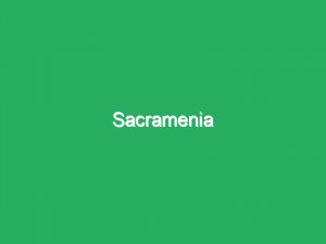 Sacramenia