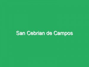 San Cebrian de Campos