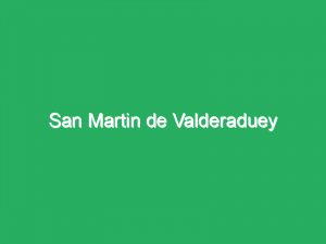 San Martin de Valderaduey