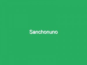 Sanchonuno