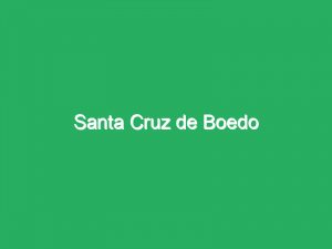 Santa Cruz de Boedo