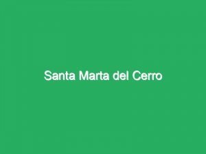 Santa Marta del Cerro