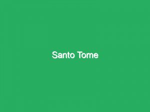 Santo Tome