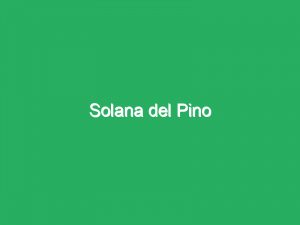 Solana del Pino