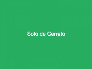 Soto de Cerrato