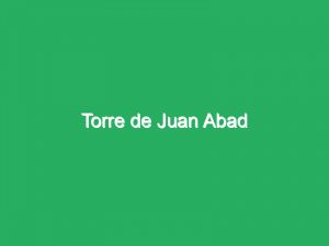 Torre de Juan Abad