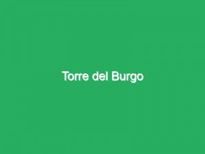 Torre del Burgo