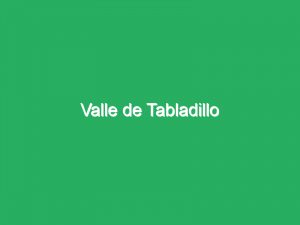 Valle de Tabladillo