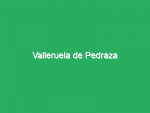 Valleruela de Pedraza