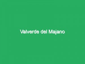 Valverde del Majano