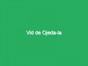 Vid de Ojeda-la