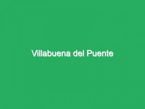 Villabuena del Puente