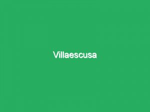 Villaescusa