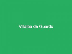 Villalba de Guardo