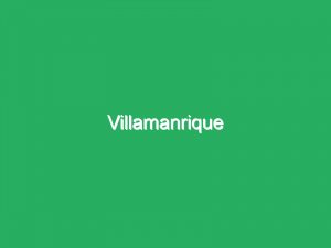 Villamanrique