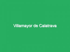 Villamayor de Calatrava