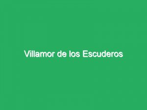 Villamor de los Escuderos
