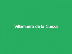 Villamuera de la Cueza