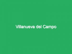 Villanueva del Campo