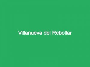 Villanueva del Rebollar