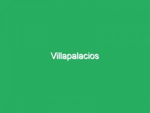 Villapalacios