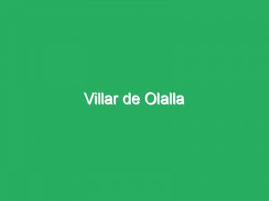 Villar de Olalla