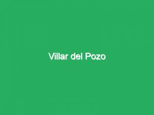 Villar del Pozo